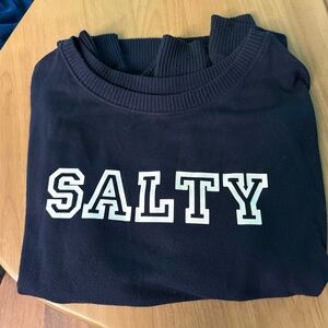 Navy Blue 'Salty' Long sleeve sweater - Large